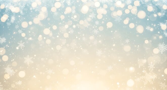 Soft bokeh lights and glittering sparkles on a dreamy background