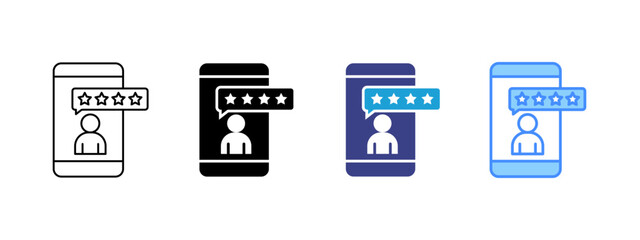 Smartphone  icon set multiple style collection