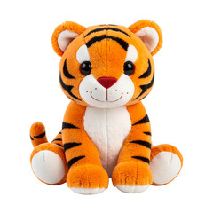 Cute Plush Tiger: A cuddly and charming plush tiger, exuding warmth with its endearing features and playful presence. Perfect for kids or collectors.