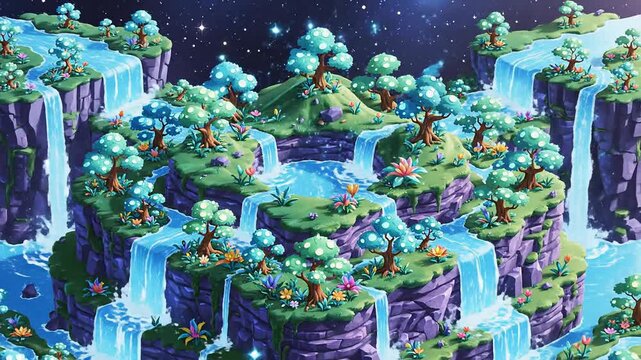 Enchanting Floating Islands A Whimsical Journey Through a Fantasy World.
