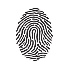 Brush Stroke Fingerprint Logo Representing Artistic Expression and Organic Identity