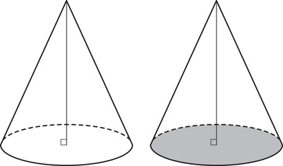 円すい（立体図形・算数教材）