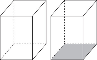 直方体（立体図形・算数教材）