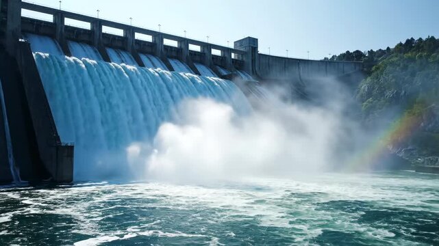 Dam Waterfall Hydroelectric Power Water