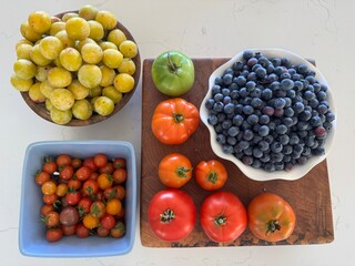 fresh food from garden