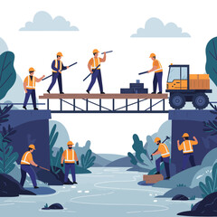 Bridge Builders constructing a new path