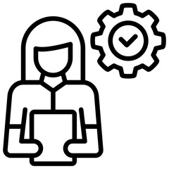 Quality Control  Icon Element For Design