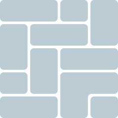 Light Blue Rounded Rectangles Arranged In A Grid Pattern On White abstract arrangement