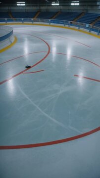 Competitive speed skating tracks on oval rink, multiple lane markers on ice, professional sports facility