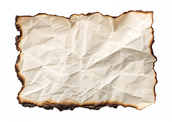 Old Torn Vintage Paper Background With Burnt Edges and Aged Texture