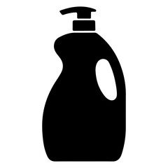 Liquid soap bottle, vector illustration