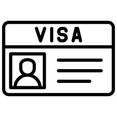 Visa  Icon Element For Design