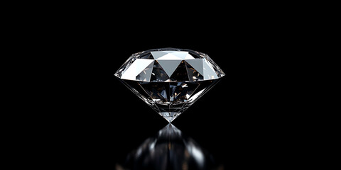 diamond on black background