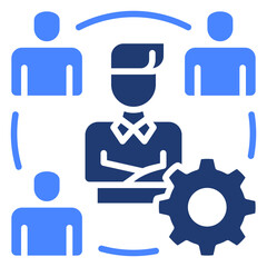 Management  Icon Element For Design