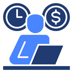 Obraz premium Self Employed Icon Element For Design