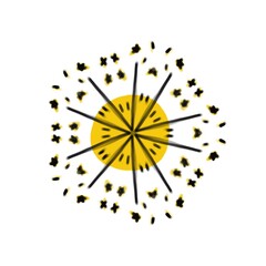 firework isolated on white background