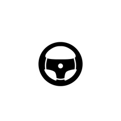 car steering wheel with vector lines