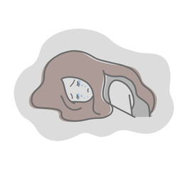 落ち込んで涙を流している女性のイラスト素材