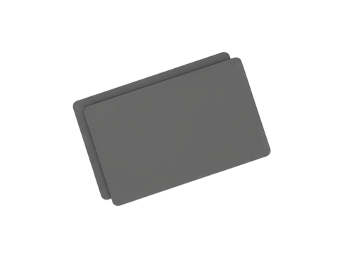 Stack Of Gray Business Cards On A Transparent Background With Subtle Highlights And Shadows Clean Minimalist Design And Modern Business Concept