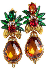 Luxury Amber Crystal Earrings Luxury Earrings Statement Luxury Earrings Design, Jewelry of Confidence, Statement Glamour