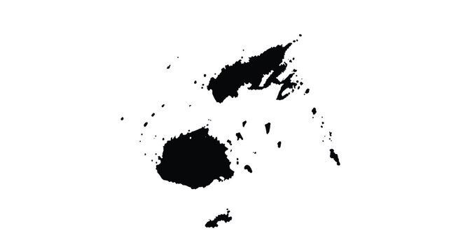 Black silhouette map of the Fiji islands on a white background, highlighting the South Pacific nation's geography.