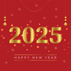 2025 new year snowflake background, Decorative 2025 new year party background design