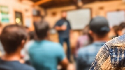Classroom Scene with Teacher and Students in Modern Educational Environment