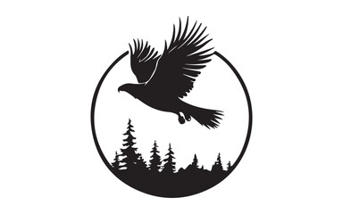 vector illustration of an eagle