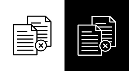 Invalidation White Icon Set Design