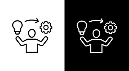 Ability White Icon Set Design