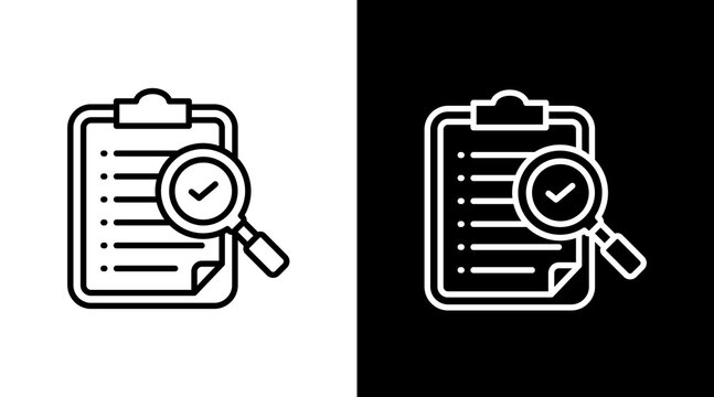 Summary White Icon Set Design