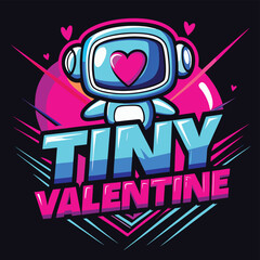 Tiny Valentine Spaceman Astronaut Love Heart