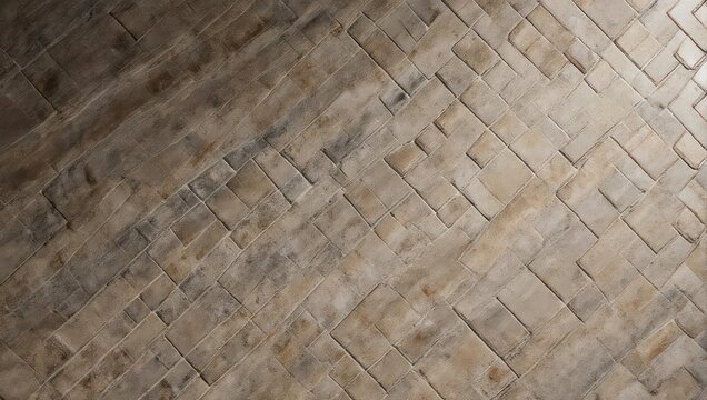 Abstract brickwork pattern with varying shades and textures, close-up view.