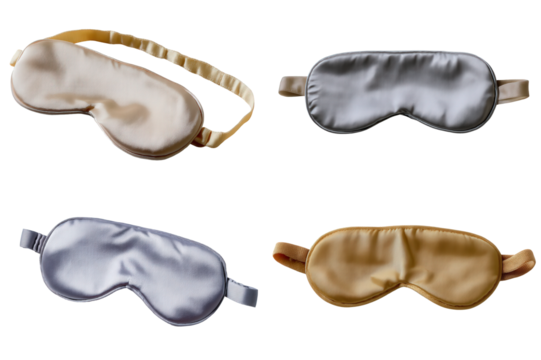Collection of luxurious silk sleep masks designed for ultimate comfort and relaxation, promoting restful sleep and reducing disruptive light intrusion