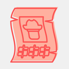 Icon wanted. Pirates theme elements. Icon in two tone style.