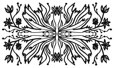 Abstract color background and copy space for text with flower