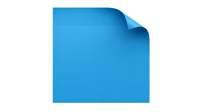 blue blank sticky note paper isolated on transparent png background,note paper message office business tag sign