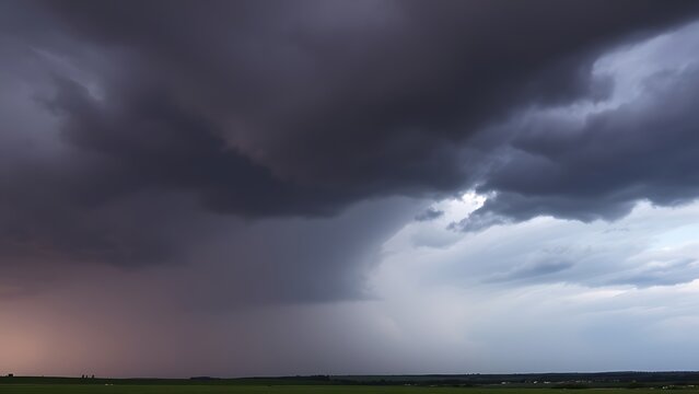 midgard. Dark purple storm clouds gathering before rainfall, dramatic sky formation, natural weather phenomenon. travel magazines, destination branding, designed for travel destination branding.
