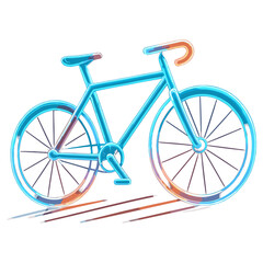 Fototapeta premium Stylized Bicycle Illustration