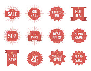 Sale Badge Icon Collection