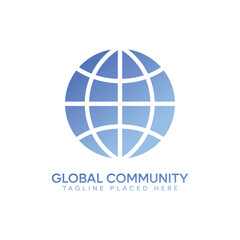Global Community Logo | World Unity, Social Network, Globe Icons