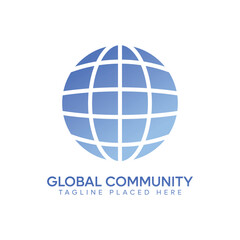 Global Community Logo | World Unity, Social Network, Globe Icons