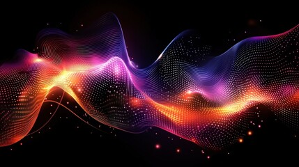 abstract colorful wave background