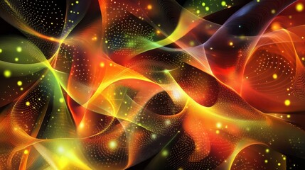 abstract colorful energy waves background