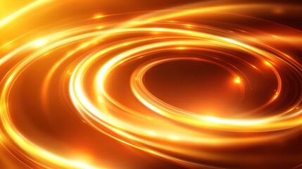 abstract golden swirling lights background