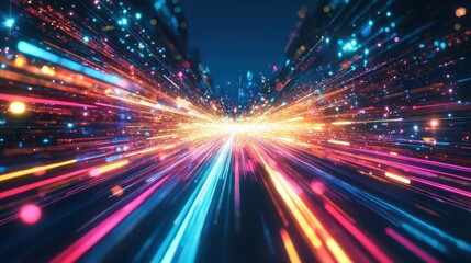 Naklejka premium speed of light abstract background