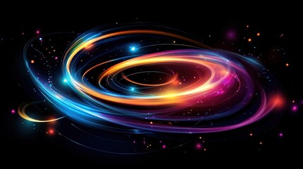 Obraz premium abstract swirling light nebula