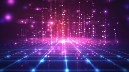 Naklejka premium abstract futuristic cityscape background