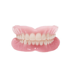 Fototapeta premium Studio shot of a complete set of dentures, showcasing restorative dentistry