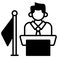 Mayor Icon Element For Design